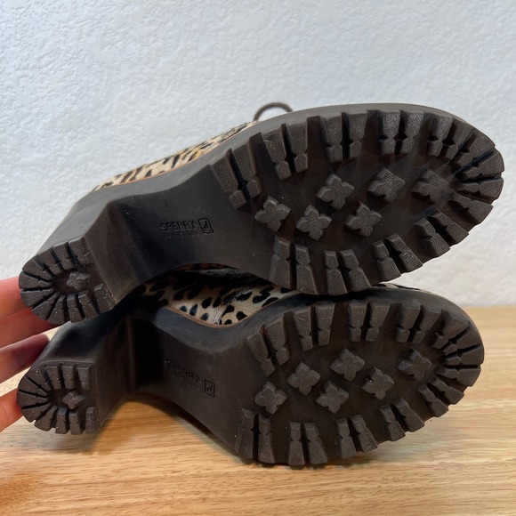SPERRY Pony hair animal print  booties size 8M - Picture 8 of 16